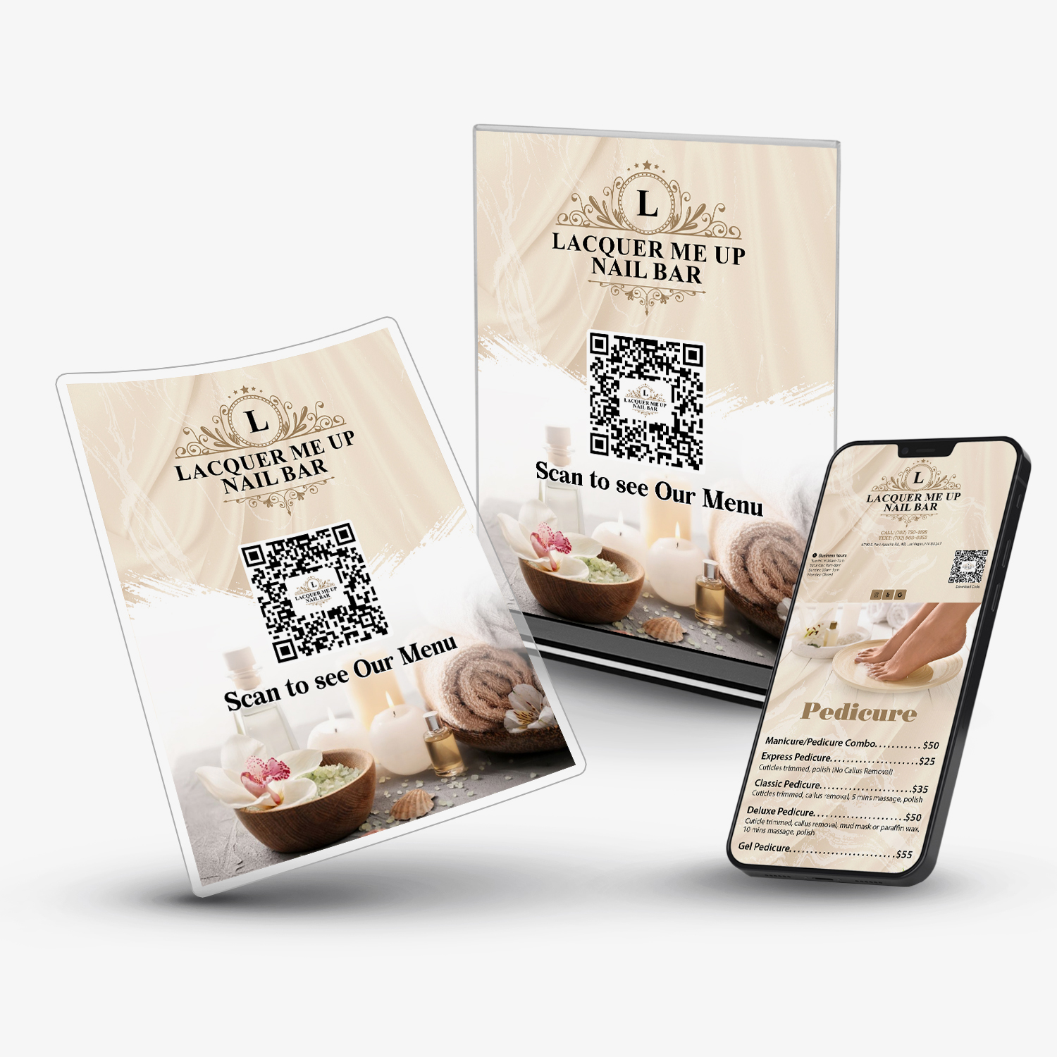 Website Design - Printing For Nails Salon